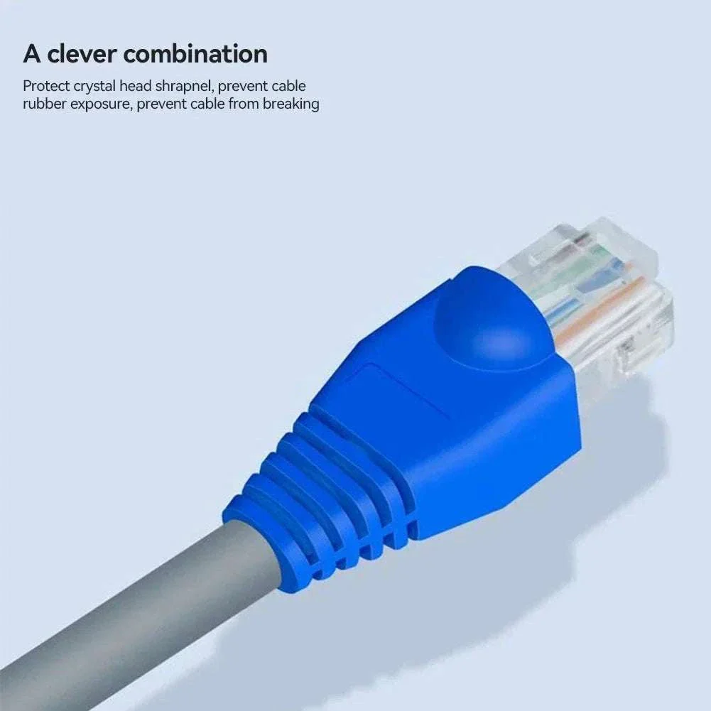 100pcs RJ45 Cable Boots for CAT5E and CAT6 Connectors - Image 4