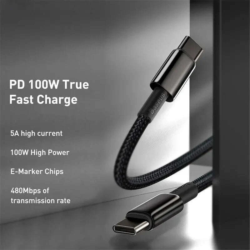 100W USB-C Fast Charging Cable for iPhone 15, MacBook, Samsung - Image 6