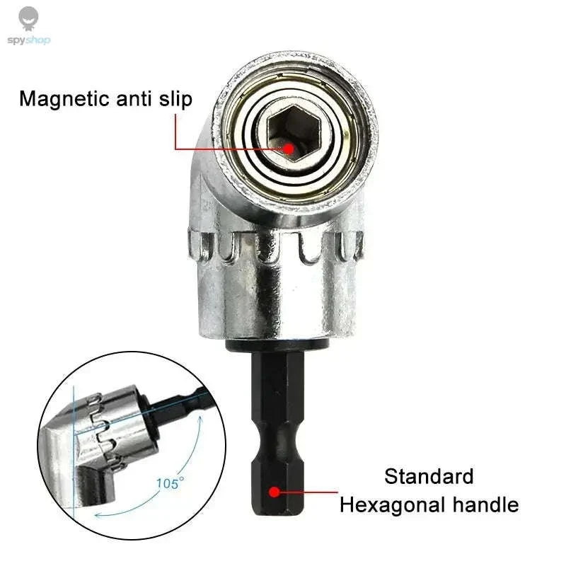 105° Angle Drill Attachment with Magnetic Bit Holder - Image 12