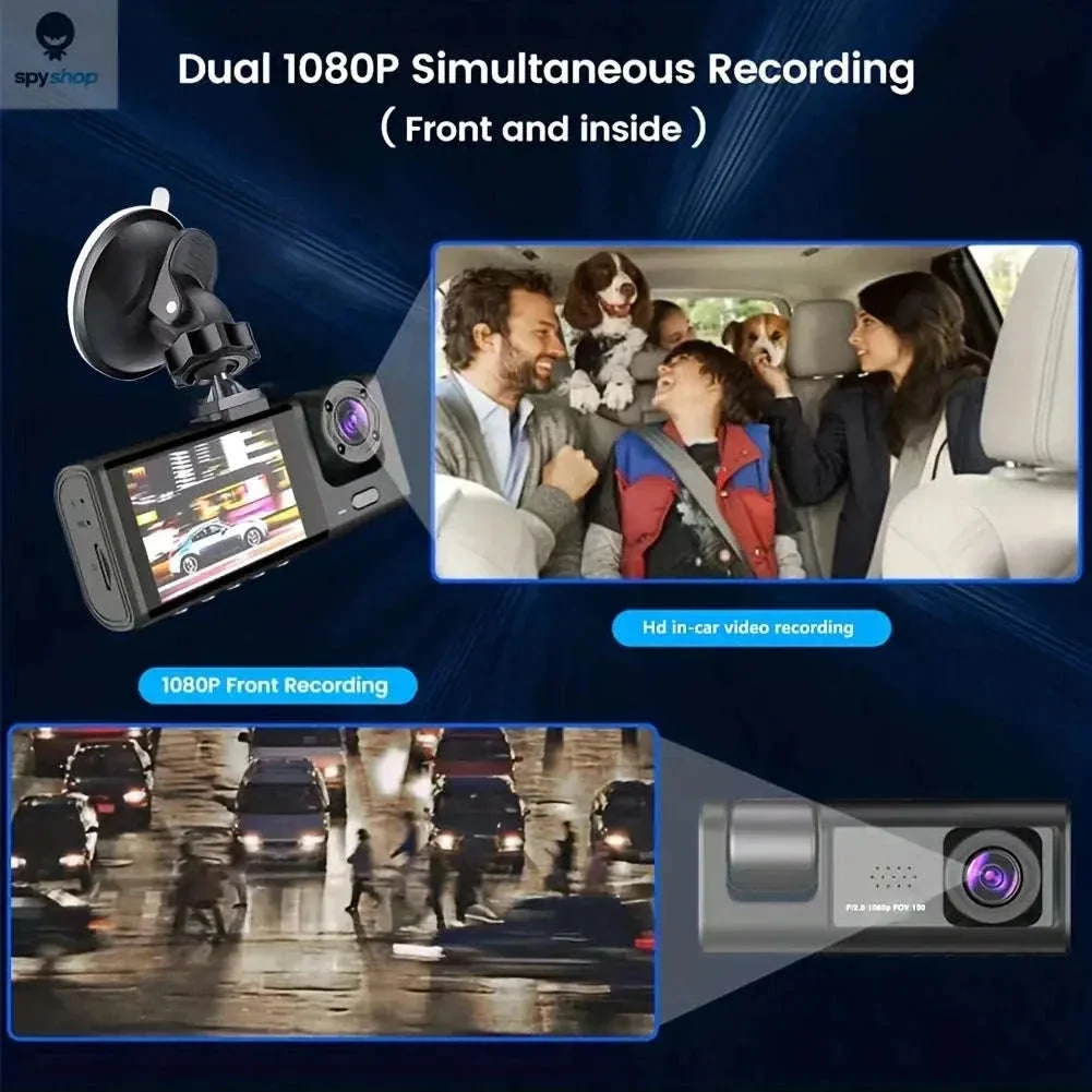 1080P 3-Camera Dash Cam with IR Night Vision - Image 12
