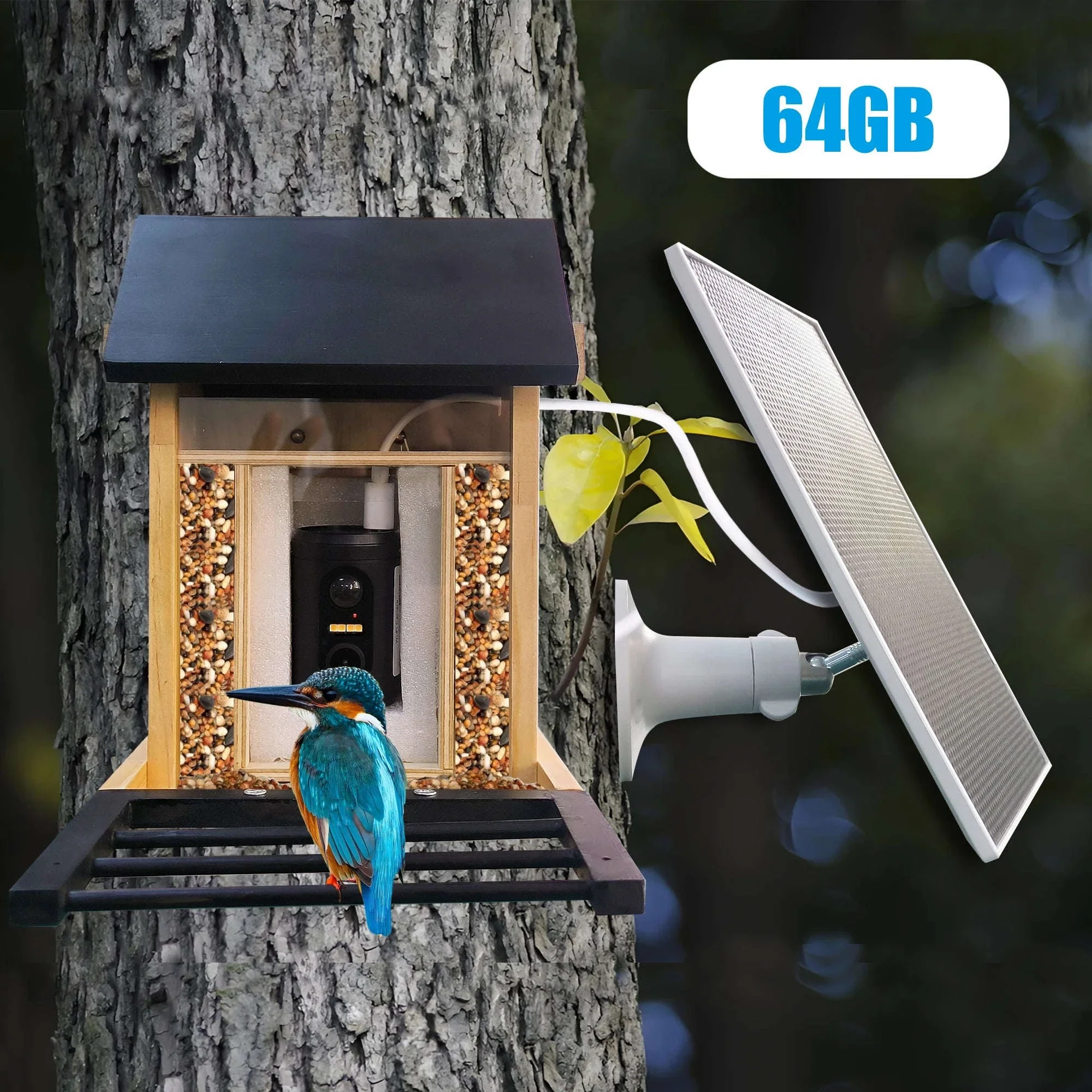 1080P Solar Bird Feeder Camera with Night Vision - Image 39