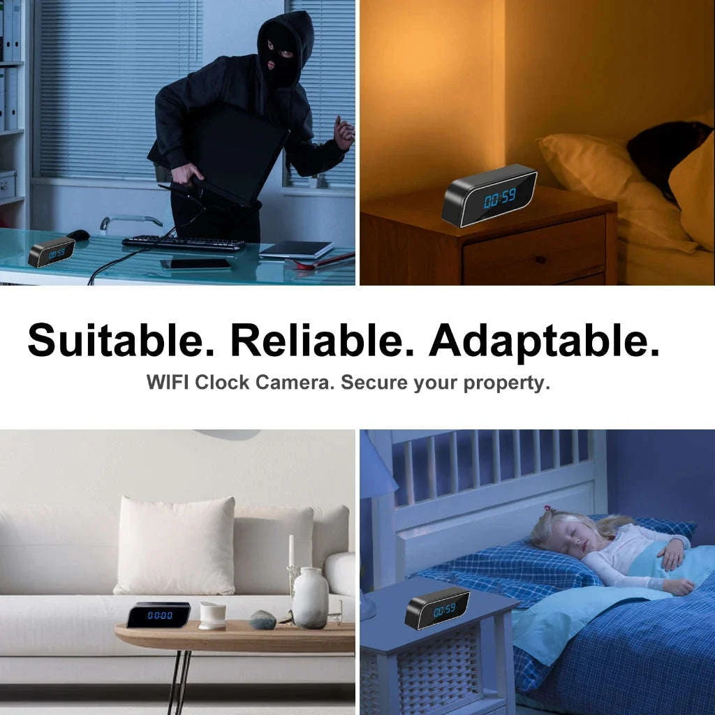 Mini Clock Camera 1080P Discreet Home Monitoring - Image 7