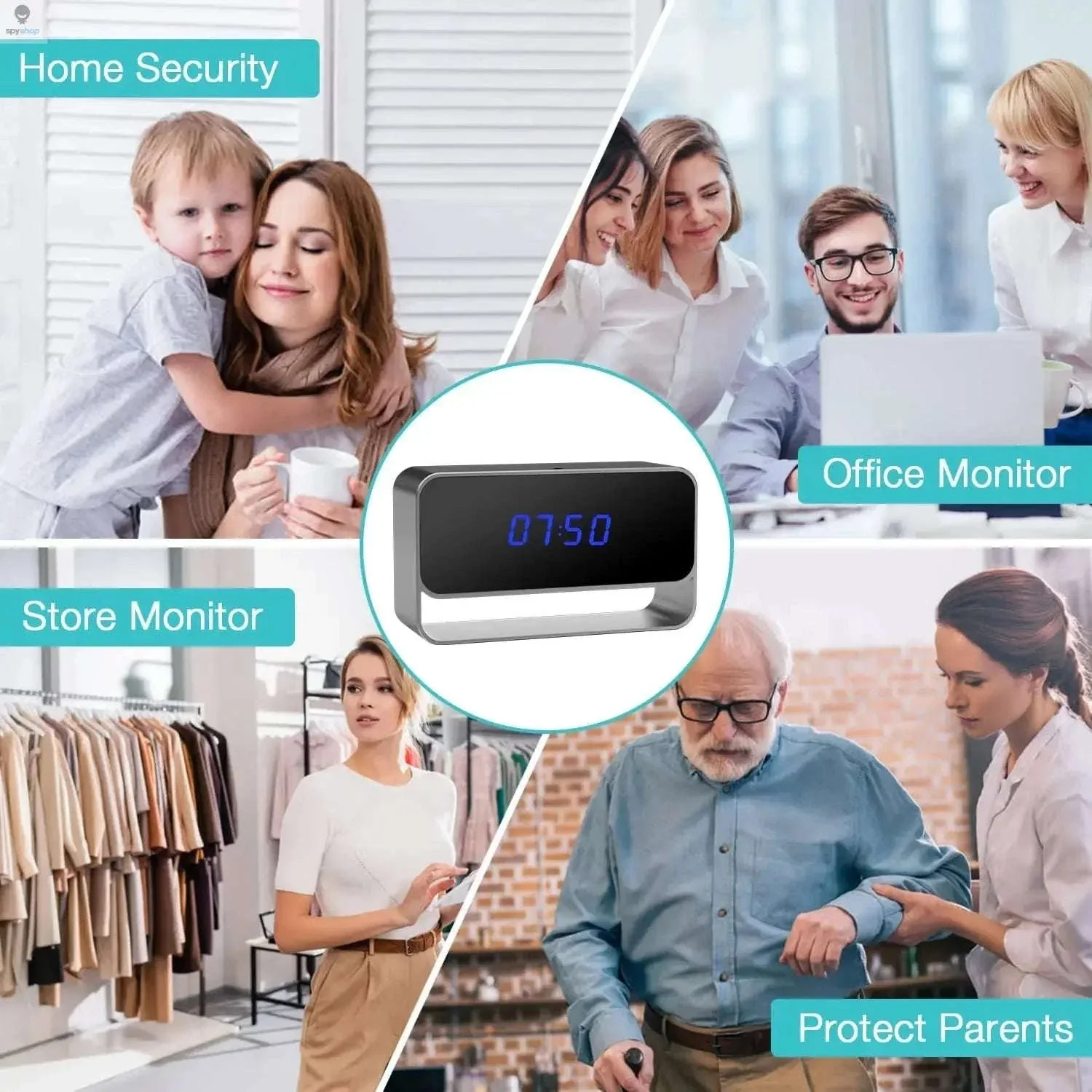 1080P Mini Clock Camera for Discreet Home & Office Monitoring - Image 6