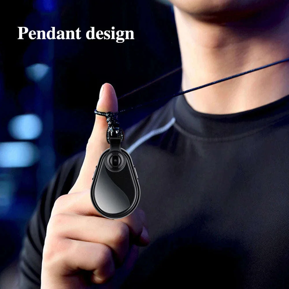 1080P Mini Hidden Camera Necklace with Wide Angle & Audio Recording - Image 6