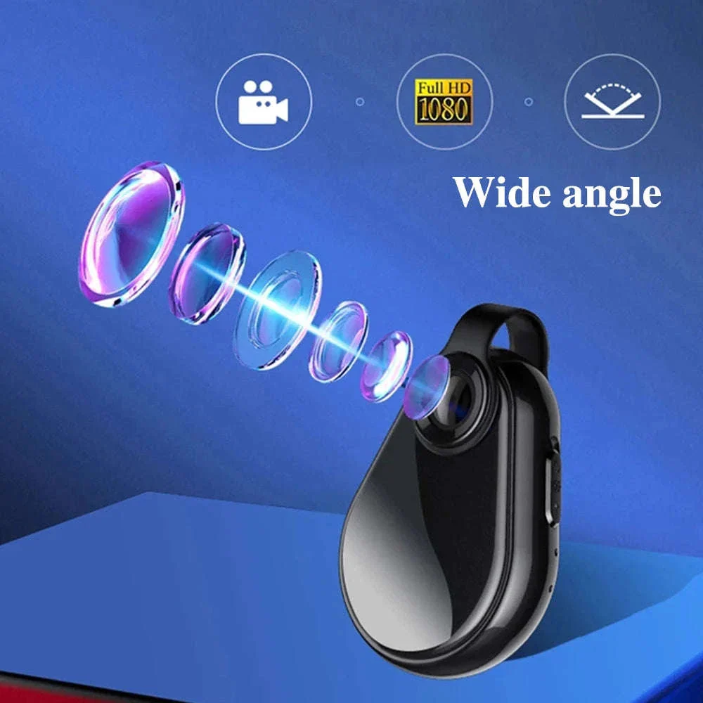 1080P Mini Hidden Camera Necklace with Wide Angle & Audio Recording - Image 8