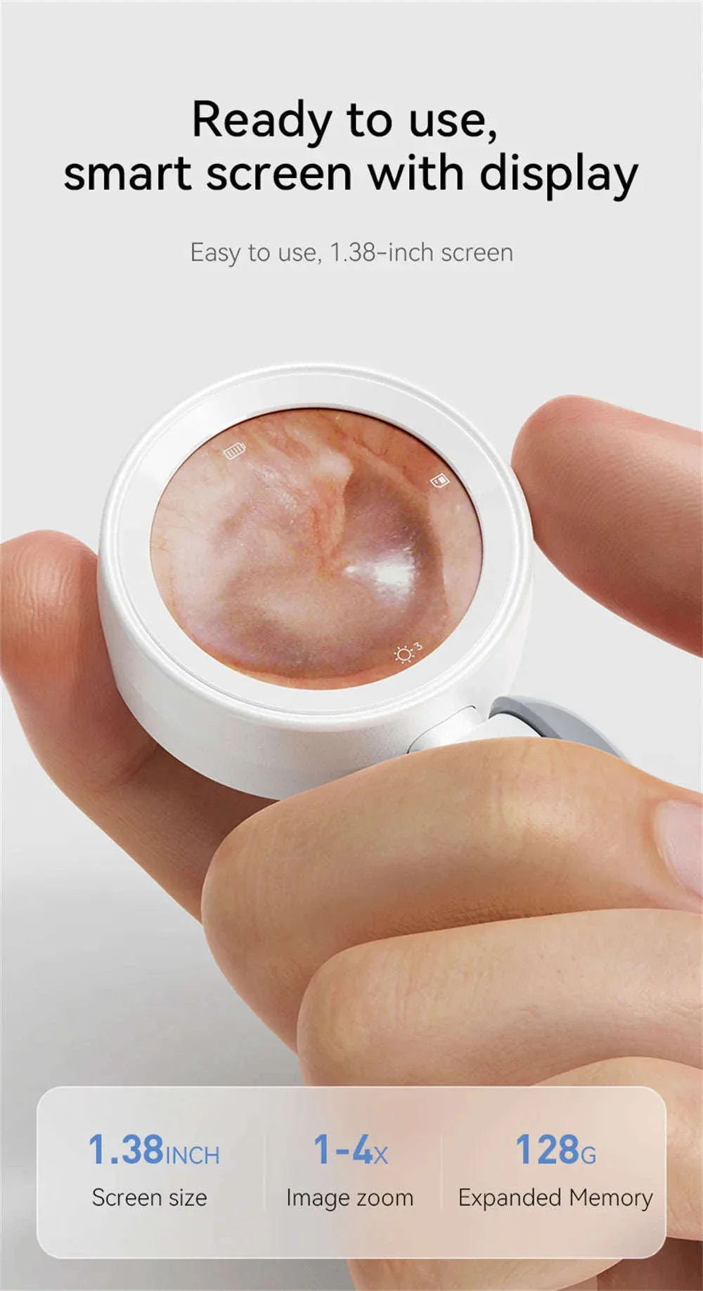 1080P Otoscope Ear Camera with Screen and LED Lights for Clear Inspection - Image 10