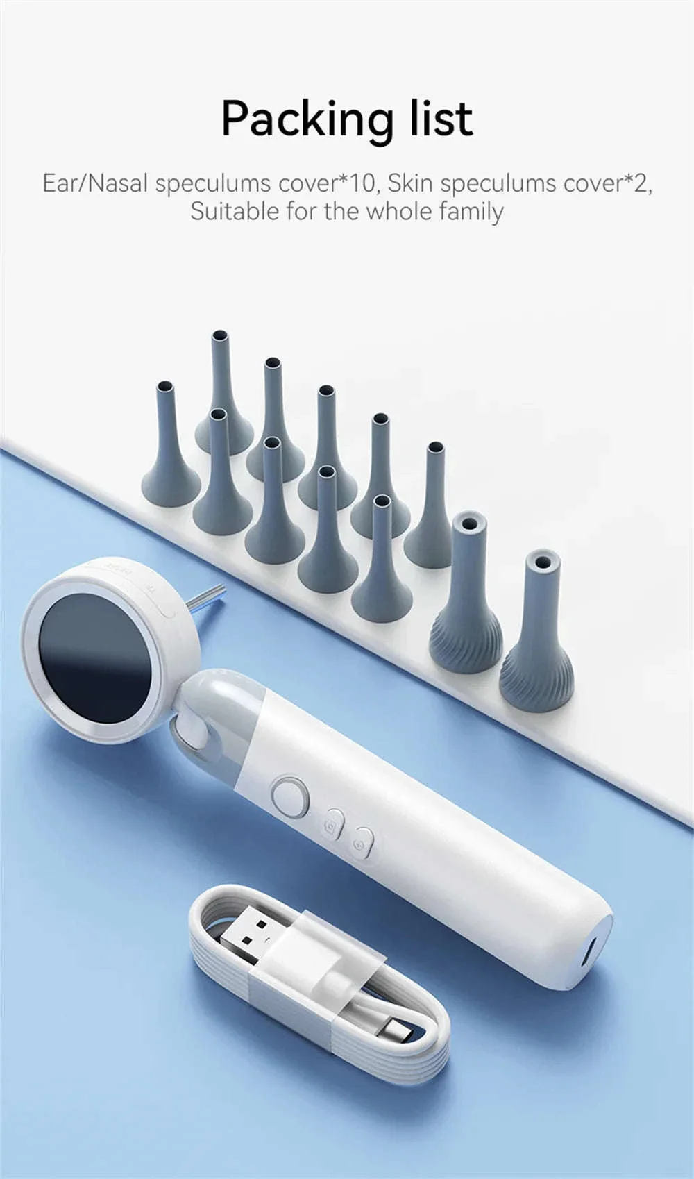 1080P Otoscope Ear Camera with Screen and LED Lights for Clear Inspection - Image 18