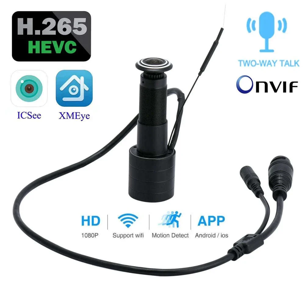 1080P Wide-Angle Peephole Security Camera with Motion Detection - Image 3