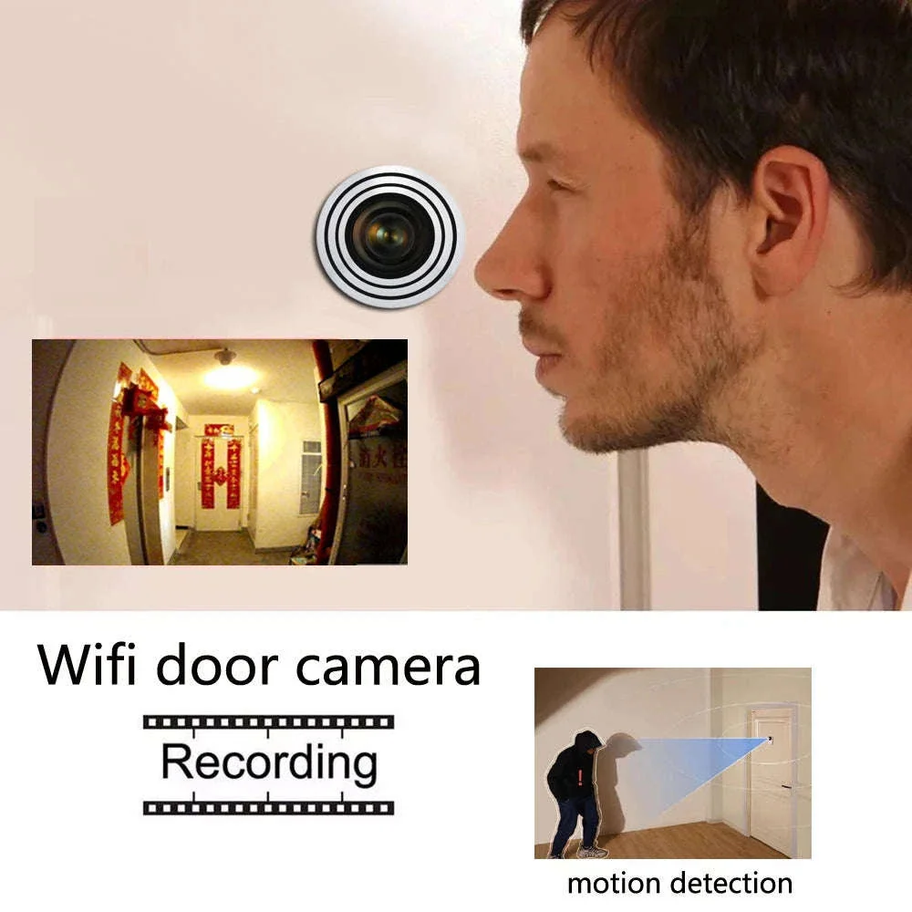 1080P Wide-Angle Peephole Security Camera with Motion Detection - Image 9
