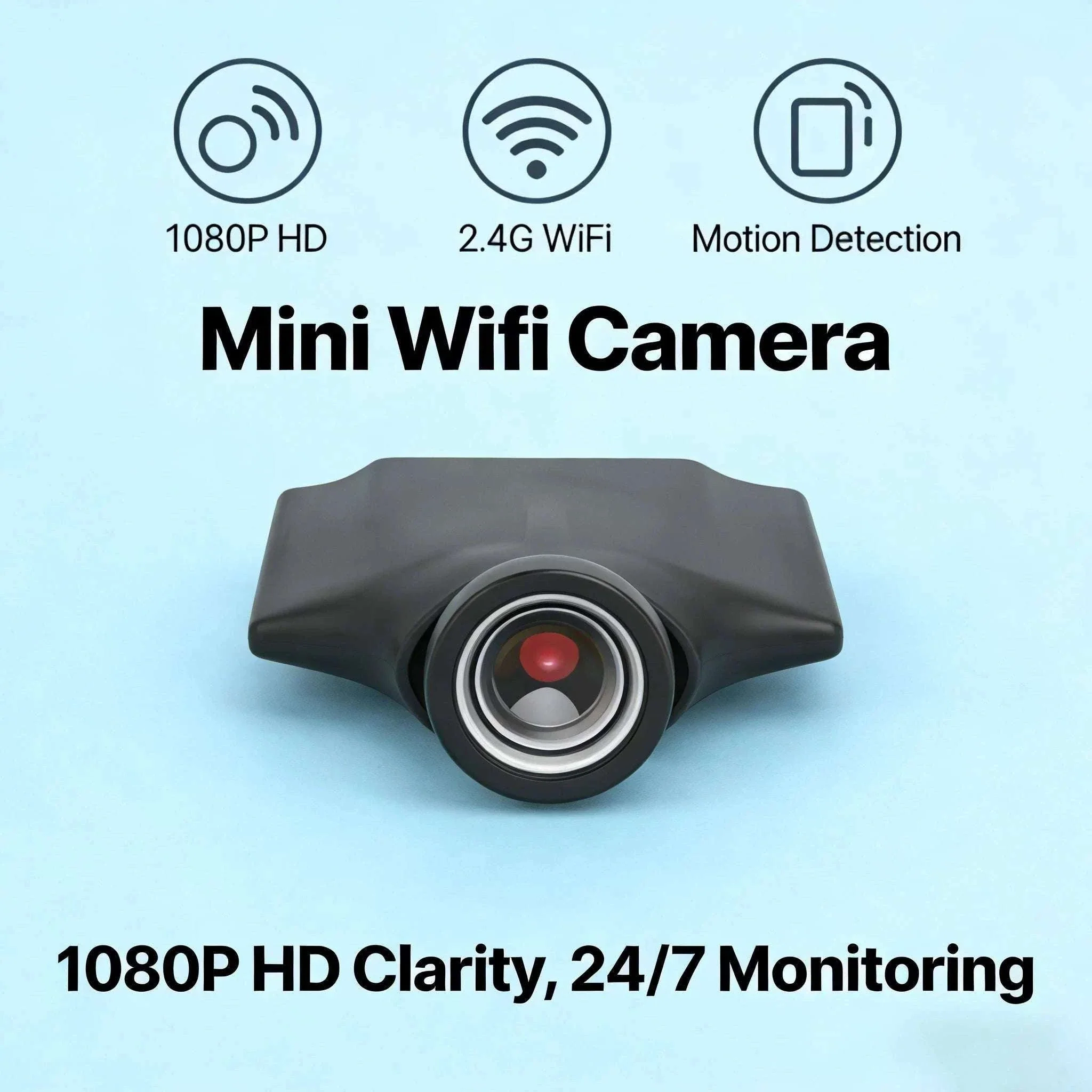 1080P WiFi Mini Camera with Motion Detection & Remote Viewing - Image 2