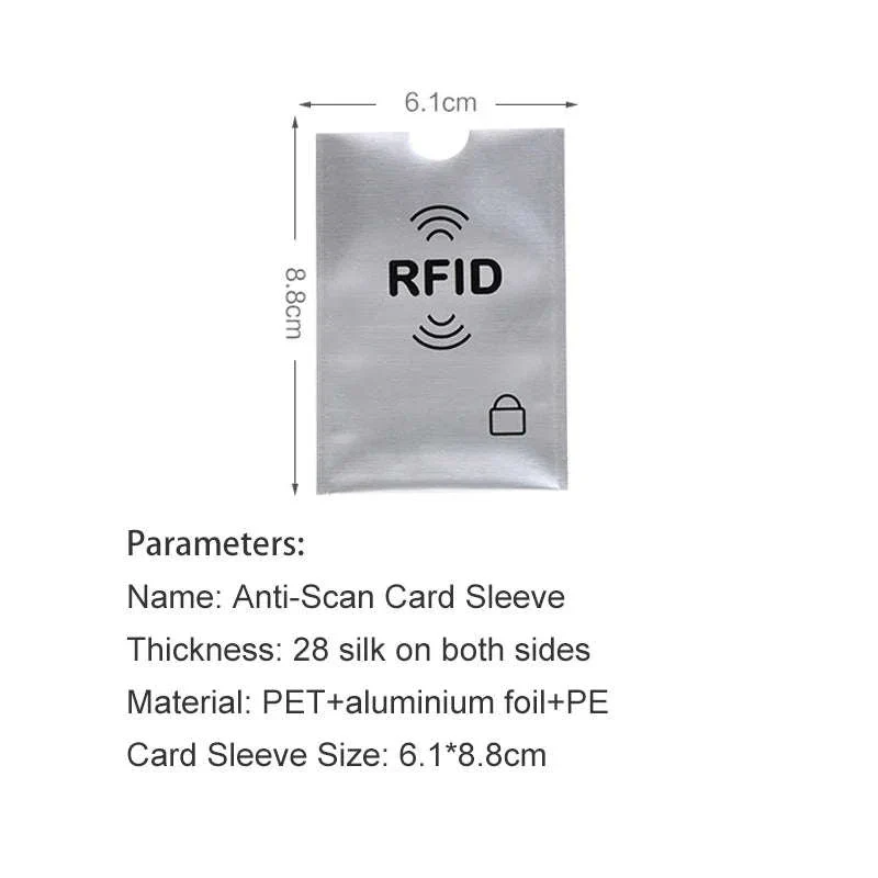 10-Pack RFID Blocking Card Sleeves for Everyday Card Protection - Image 12