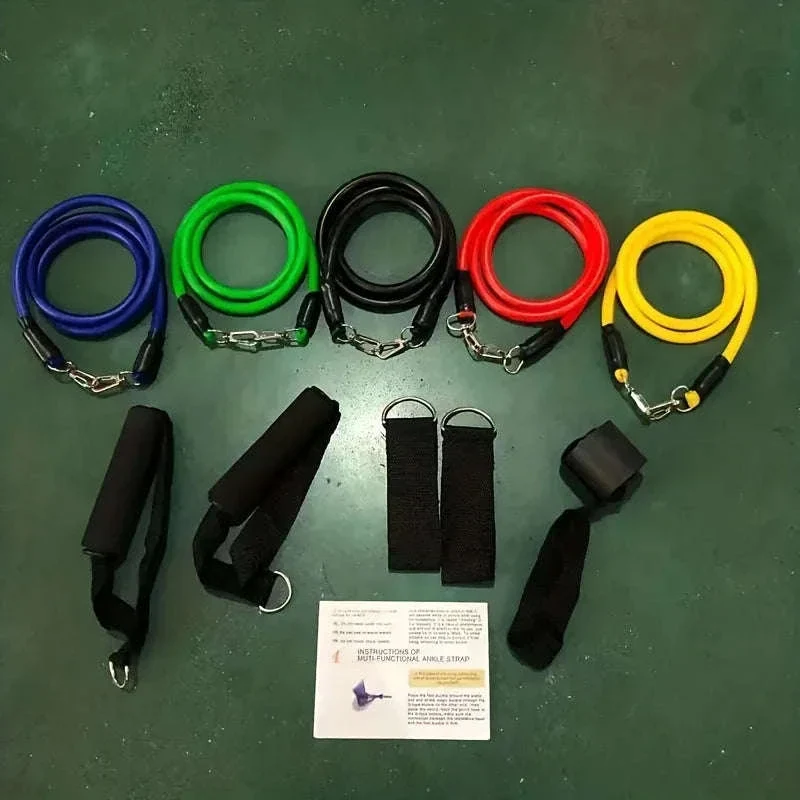 11-Piece Full Body Resistance Band Training System for Strength & Flexibility - Image 15