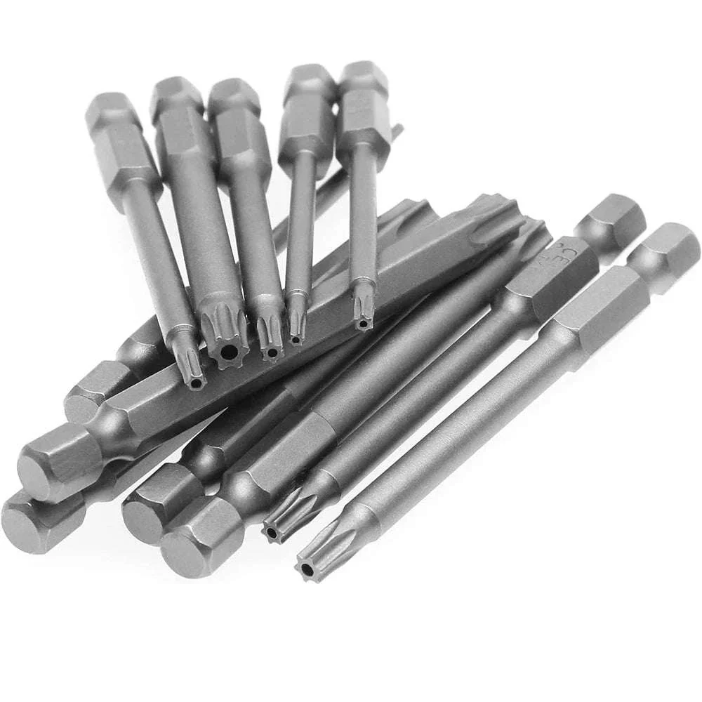 Torx Security Bit Set with 11 Sizes, Magnetic S2 Steel Tips - Image 15
