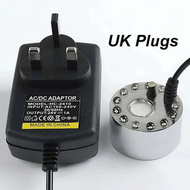 12 LED Ultrasonic Mist Maker Fogger for Pond, Fountain & Party Decor - Image 10