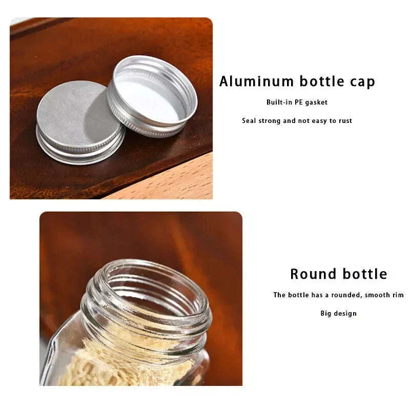 12-Piece 120ml Glass Spice Bottle Jars Set - Image 11
