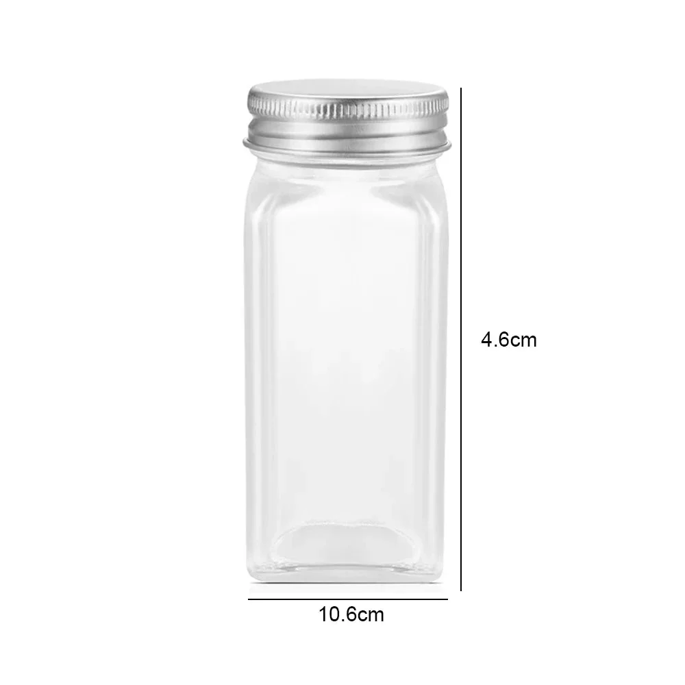 12-Piece 120ml Glass Spice Bottle Jars Set - Image 2