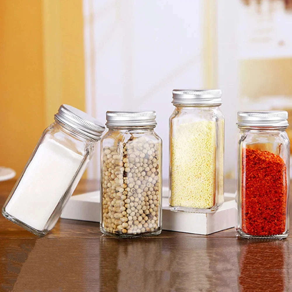 12-Piece 120ml Glass Spice Bottle Jars Set - Image 8