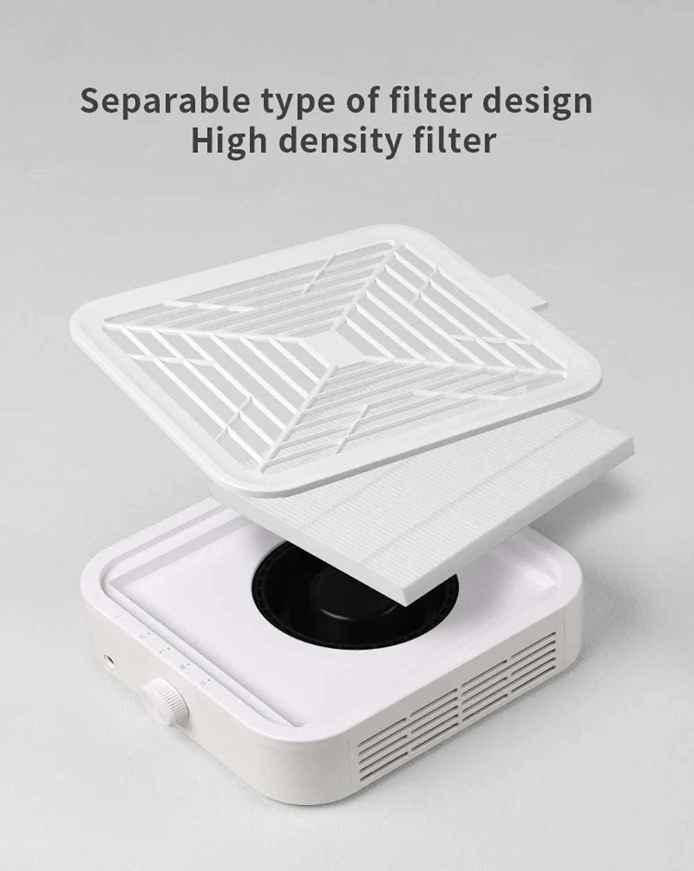 120W Nail Dust Collector with Adjustable Speed & Reusable Filter - Image 14