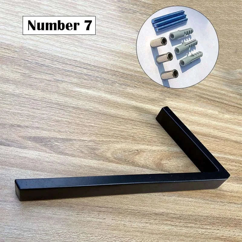 125mm Black Outdoor House Number Sign in Zinc Alloy - Image 41