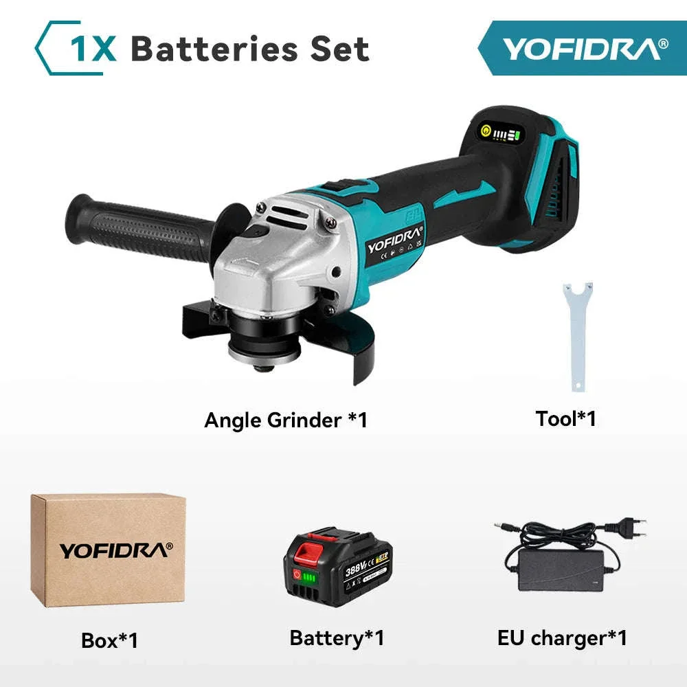 125mm Brushless Cordless Angle Grinder for Cutting and Polishing - Image 28