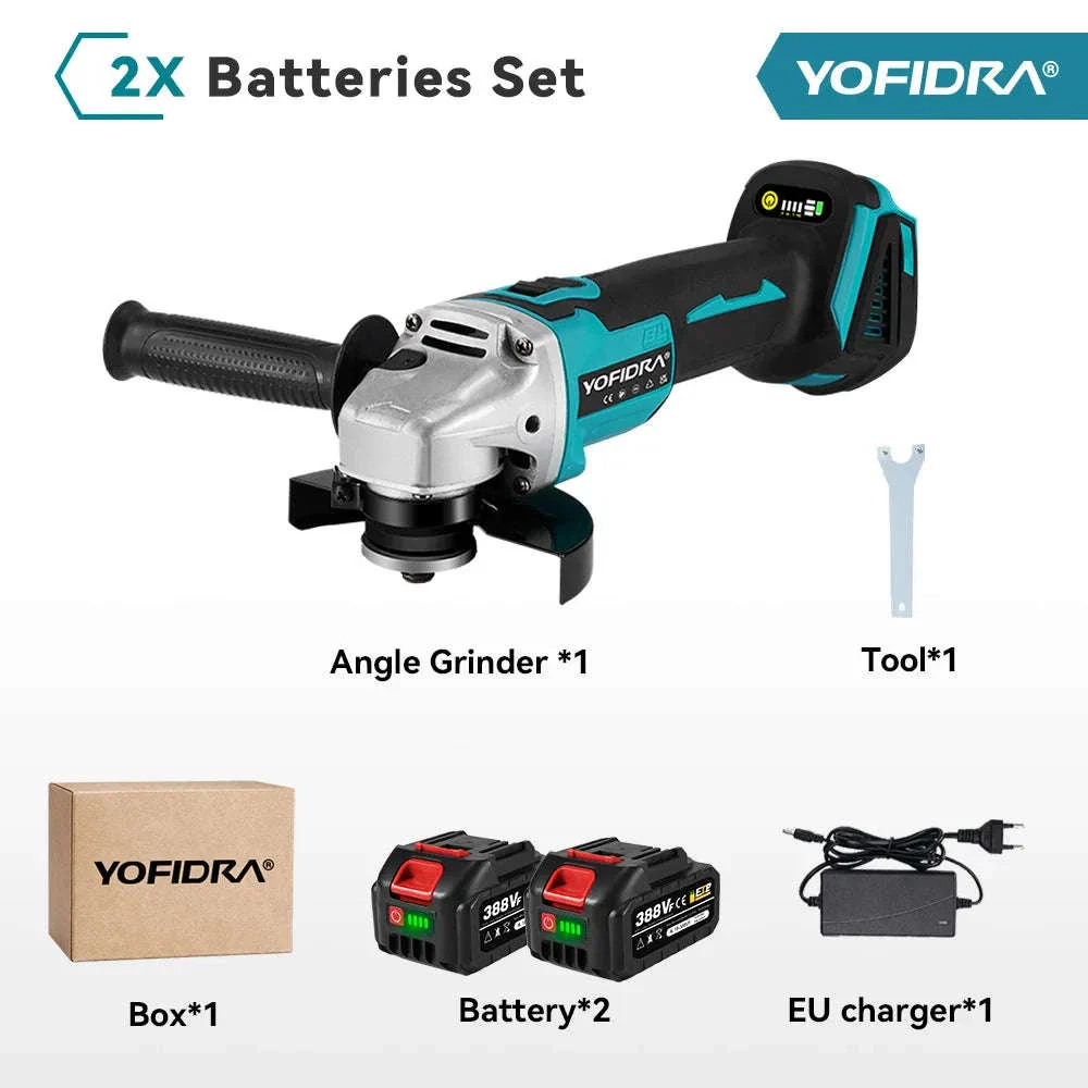 125mm Brushless Cordless Angle Grinder for Cutting and Polishing - Image 30