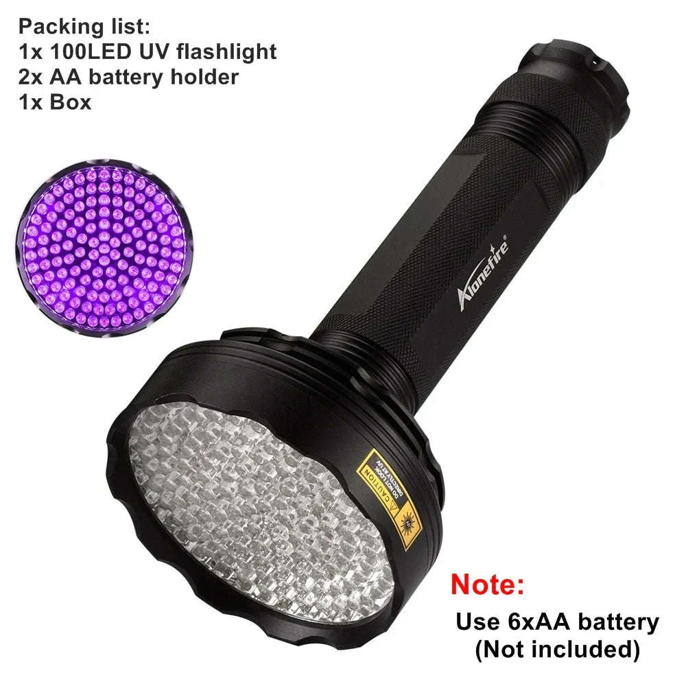 128 LED UV Flashlight for Stains, Minerals, and Night Scans - Image 22