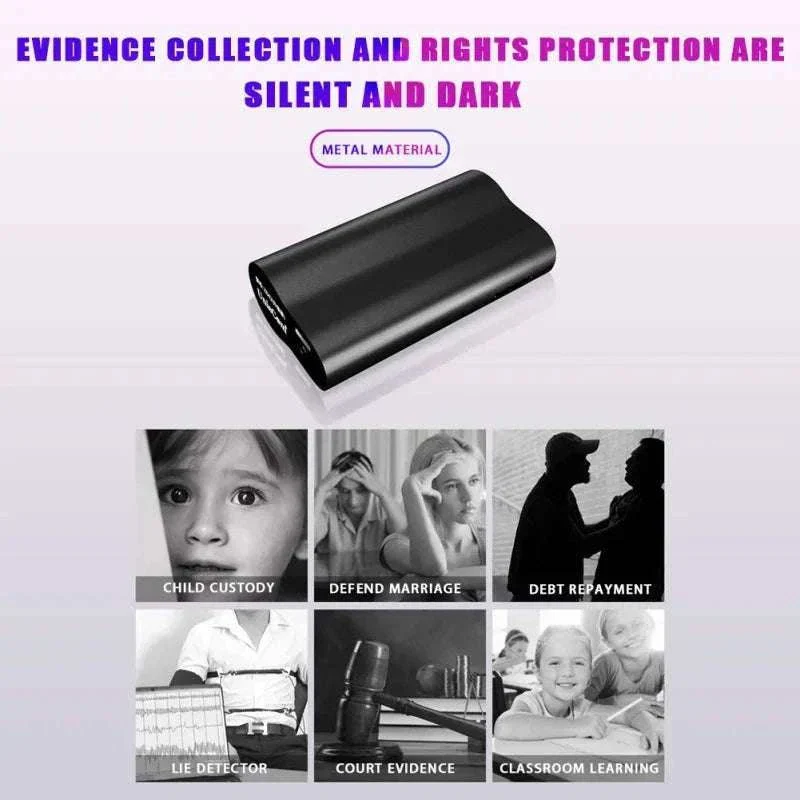 128GB 500-Hour Digital Voice Recorder with Magnetic Mount - Image 17