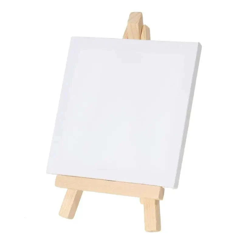 12-Piece Mini Easel and 3x3-Inch Canvas Set for Artists - Image 3