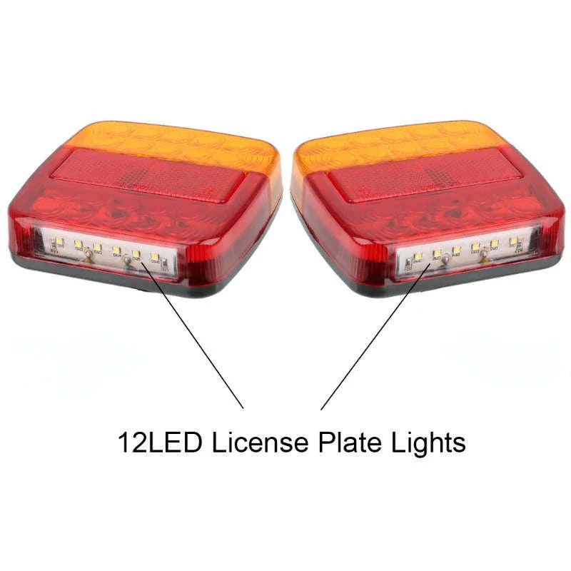 12V 26-LED Tail Light with Number Plate Light - Image 11