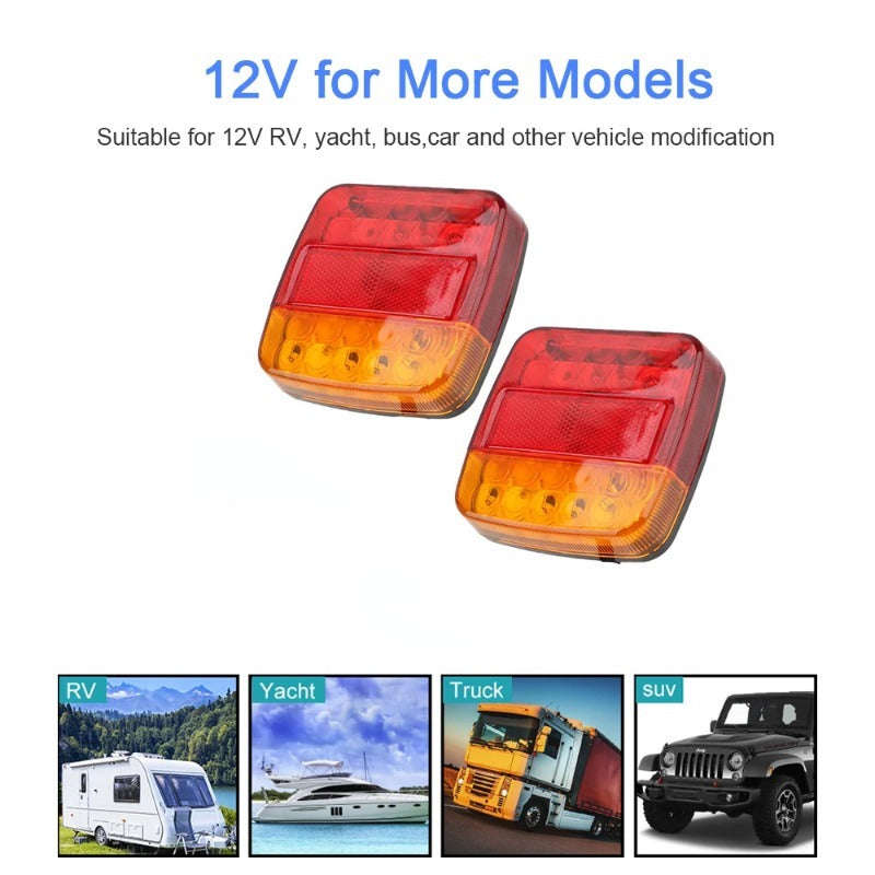 12V 26-LED Tail Light with Number Plate Light - Image 12