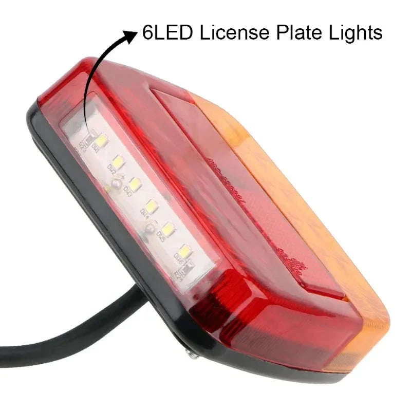 12V 26-LED Tail Light with Number Plate Light - Image 4