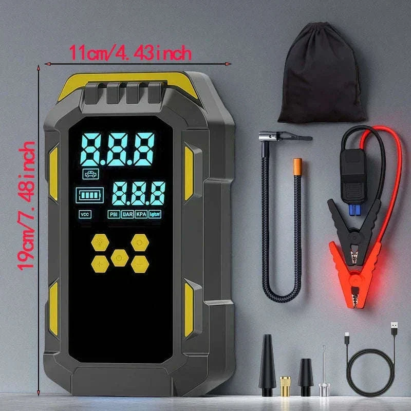 12V Car Jump Starter & Air Compressor with 150 PSI and USB Power - Image 14