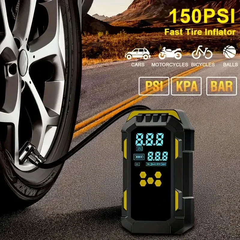 12V Car Jump Starter & Air Compressor with 150 PSI and USB Power - Image 6