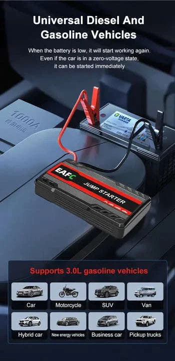 12V Car Jump Starter with USB Charging and LED Light - Image 14
