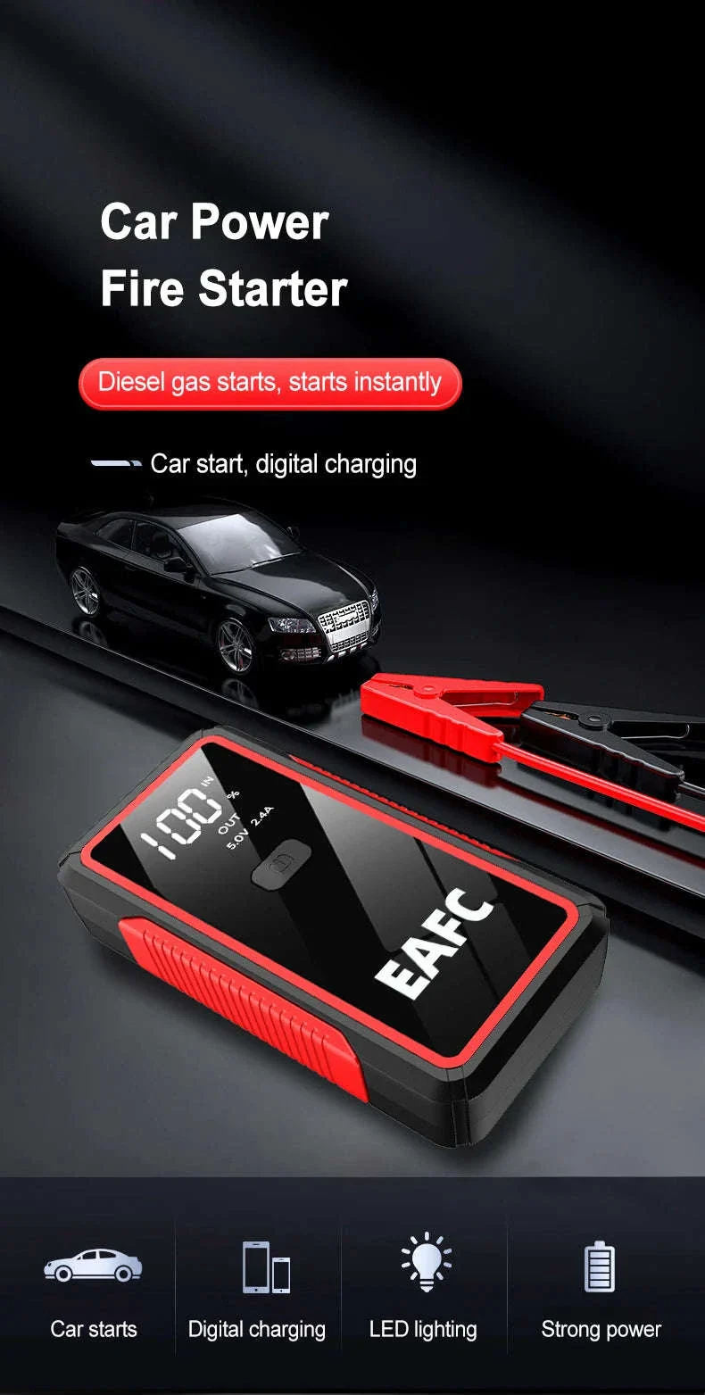 12V Car Jump Starter with USB Charging and LED Light - Image 7