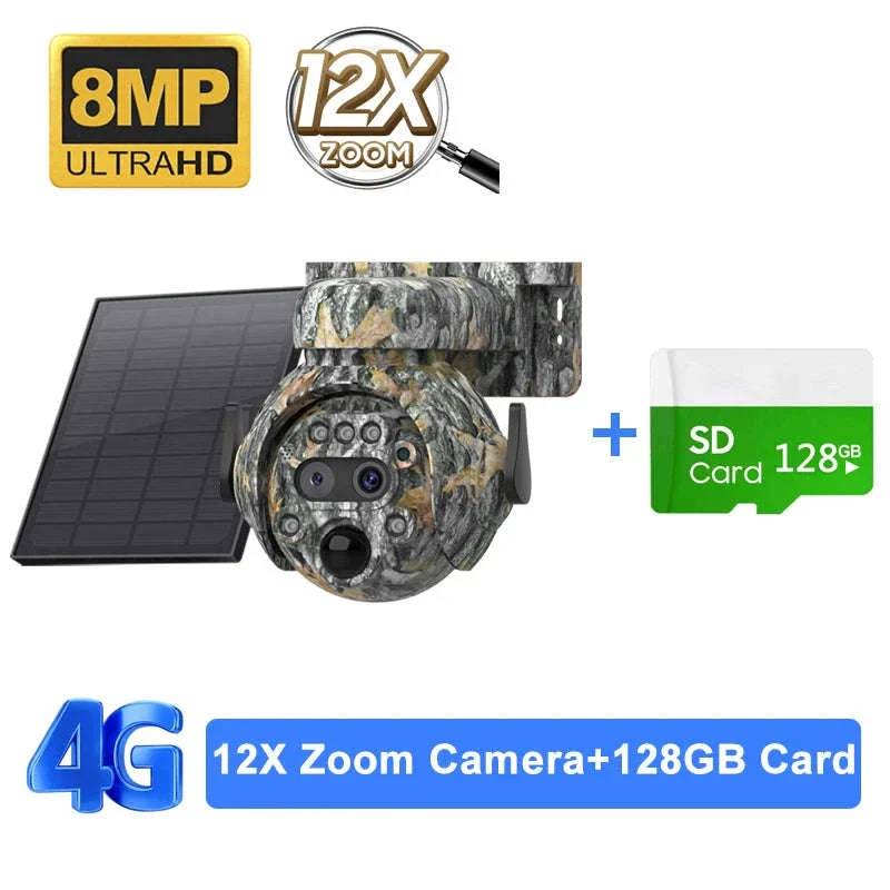 12X Zoom 4K Solar 4G Dual-Lens Security Camera - Image 12
