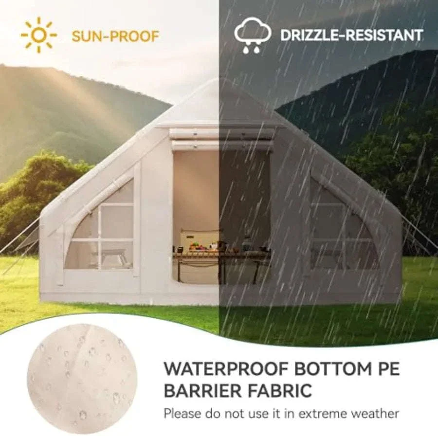 13x10ft Inflatable Camping Tent for 8 People with Pump - Image 4