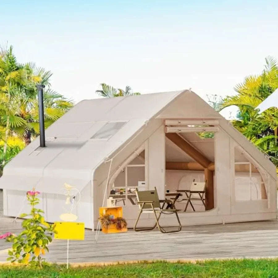 13x10ft Inflatable Camping Tent for 8 People with Pump - Image 6