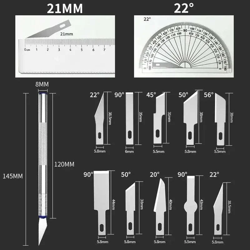 13-Piece Carving Knife Set for Precise Creative Projects - Image 4