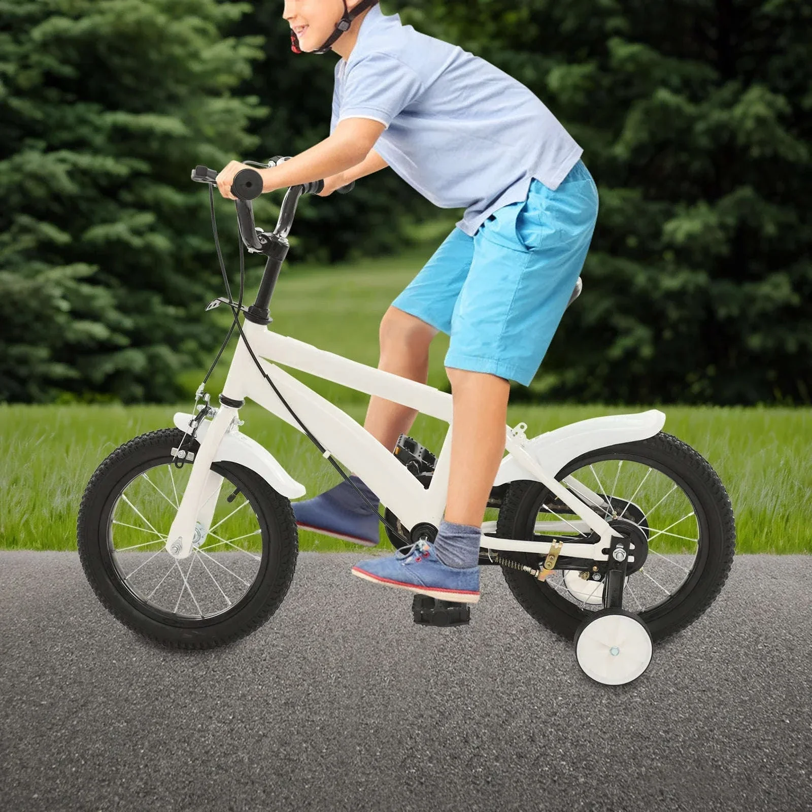 14-Inch Kids Learning Bicycle with Training Wheels - Image 11