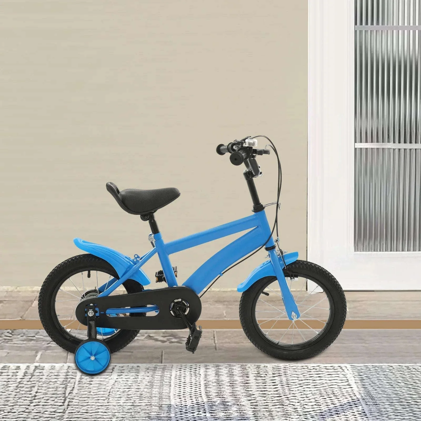 14-Inch Kids Learning Bicycle with Training Wheels - Image 14