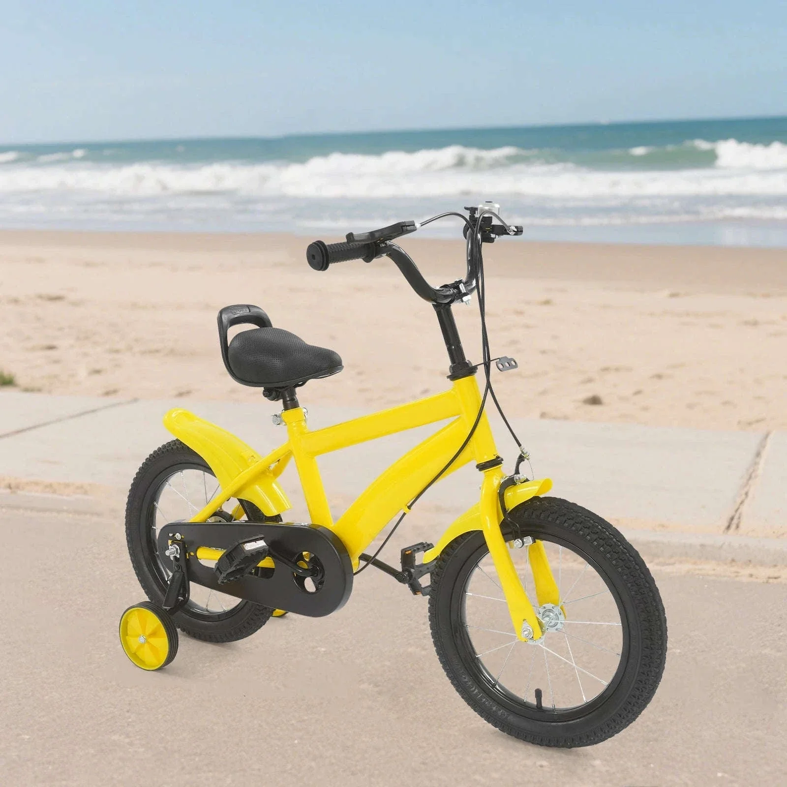 14-Inch Kids Learning Bicycle with Training Wheels - Image 17
