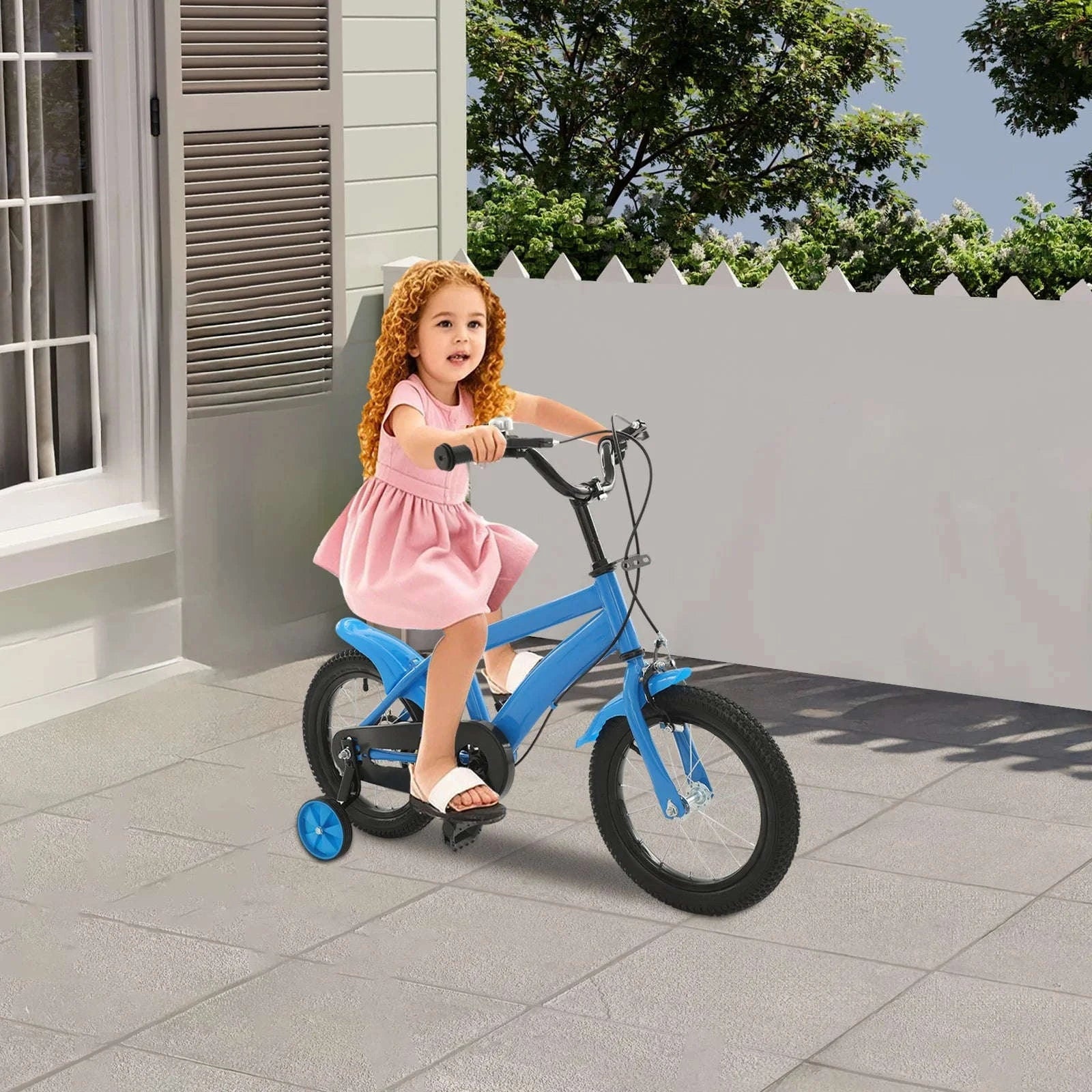 14-Inch Kids Learning Bicycle with Training Wheels - Image 3