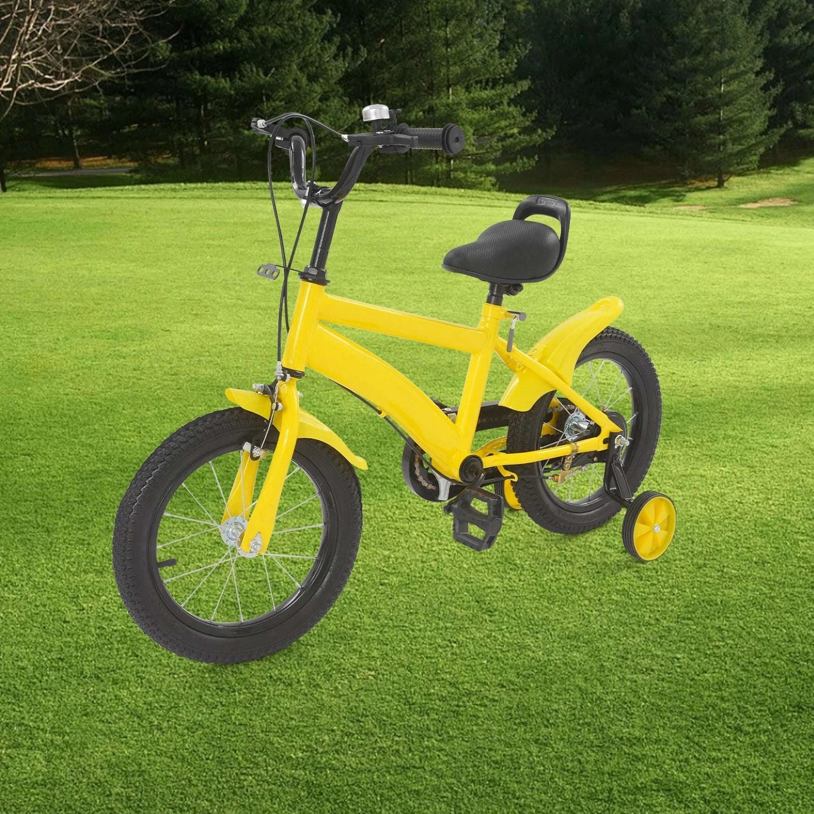 14-Inch Kids Learning Bicycle with Training Wheels - Image 8