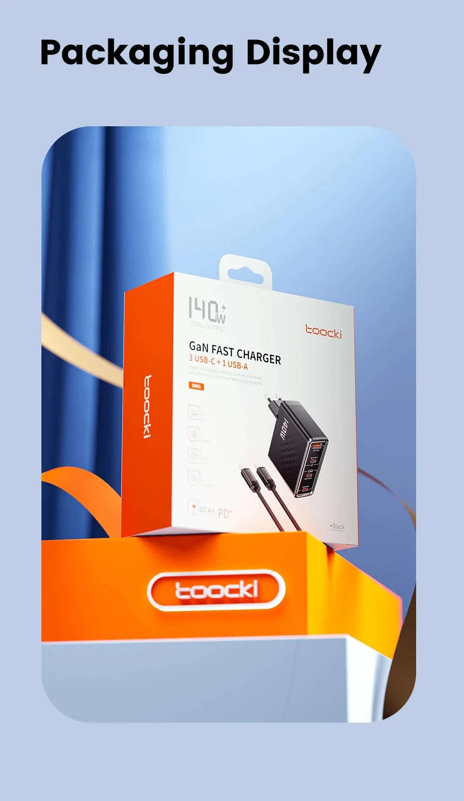 140W GaN USB-C Fast Charger with 4 Ports for Laptops, Phones - Image 22