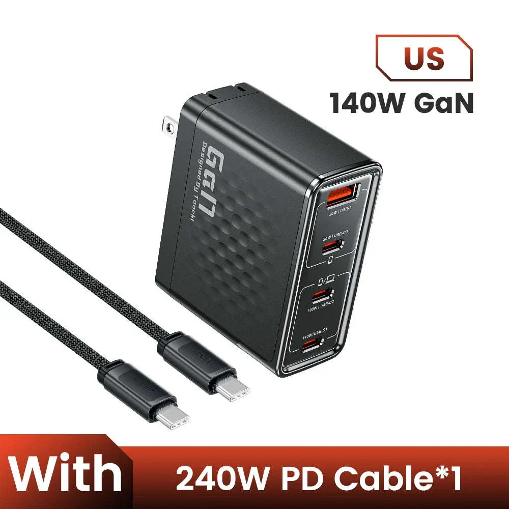 140W GaN USB-C Fast Charger with 4 Ports for Laptops, Phones - Image 24