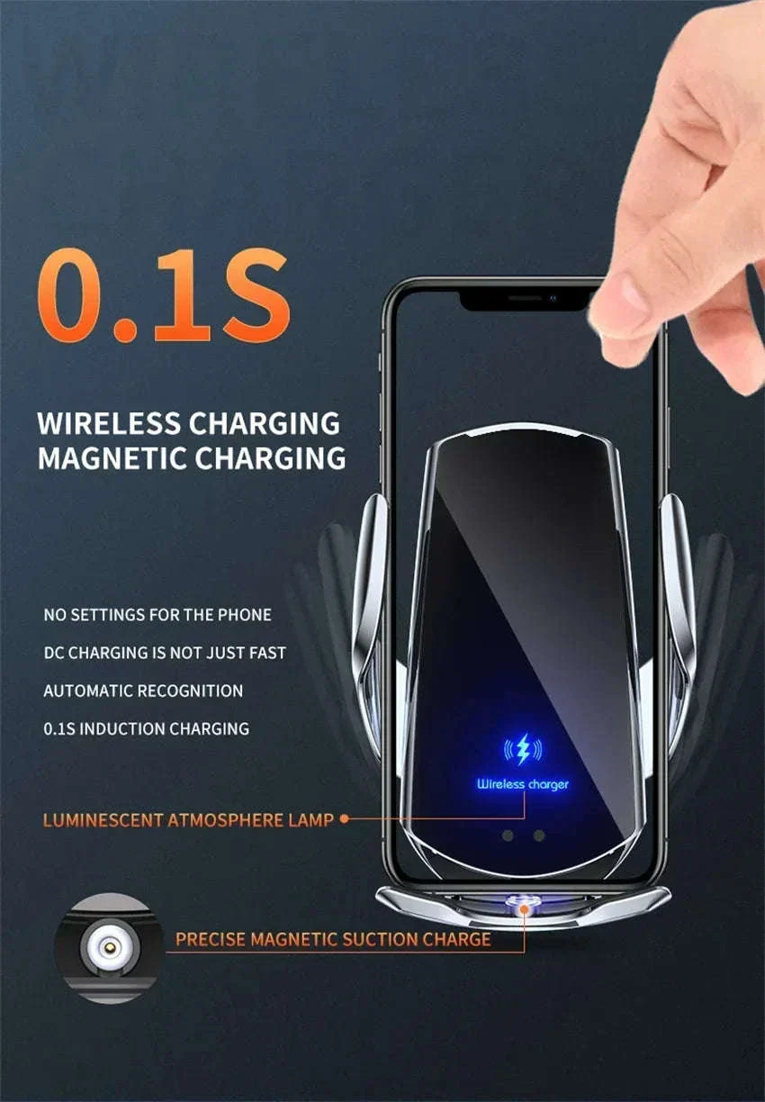 15W Car Magnetic Wireless Charger with Fast Charging Mount - Image 10