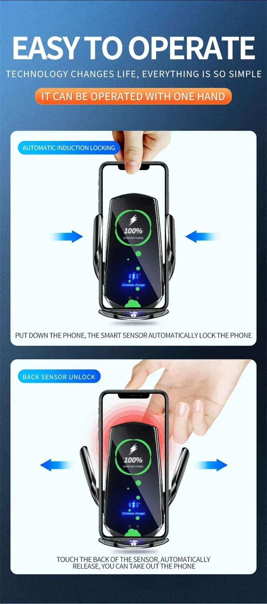 15W Car Magnetic Wireless Charger with Fast Charging Mount - Image 13