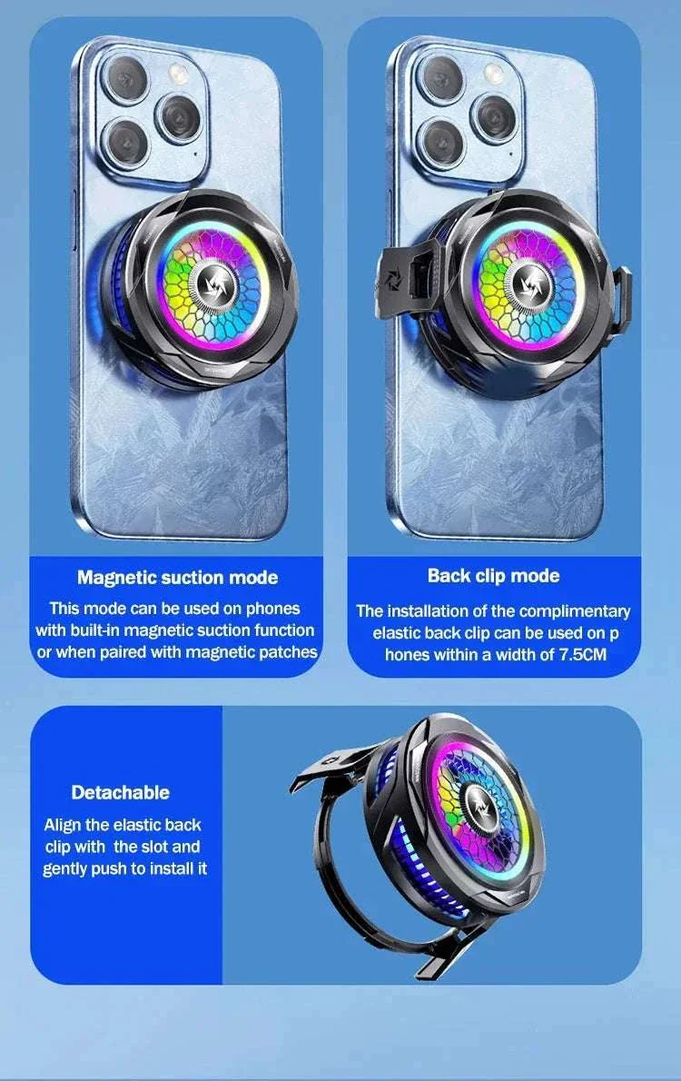 SL25 15W Magnetic Back-Clip Phone Cooling Radiator - Image 24