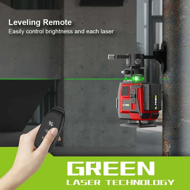 16-Line Green Laser Level with 1.2m Tripod - Image 10